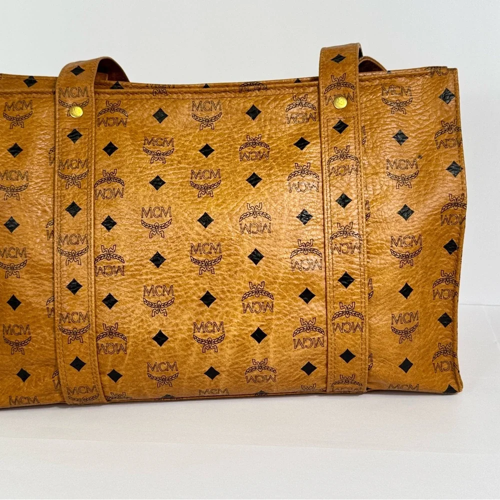 Vintage MCM Viestos Heritage Shopper‎ Tote EUC